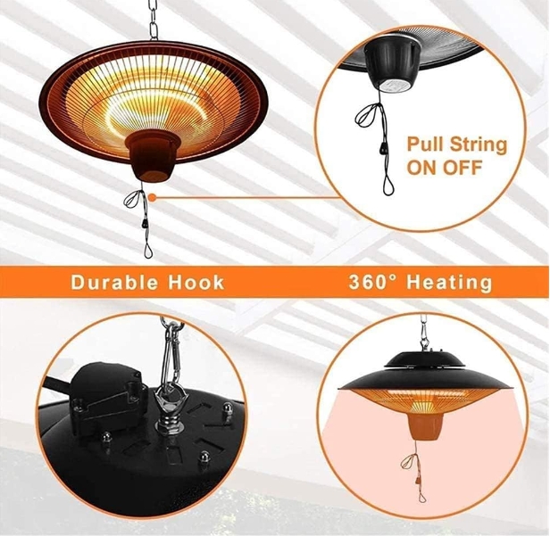Oscillating space heater